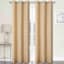 2-Pack Koa Gold Light Filtering Grommet Curtain Panel Set, 84"