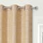 2-Pack Koa Gold Light Filtering Grommet Curtain Panel Set, 84"