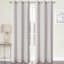 2-Pack Grey Light Filtering Grommet Curtain Panels, 84"