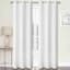 2-Pack Remi White Light Filtering Grommet Curtain Panel Set, 84"