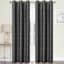 2-Pack Cillian Black Light Filtering Grommet Curtain Panel Set, 95"