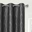 2-Pack Cillian Black Light Filtering Grommet Curtain Panel Set, 95"