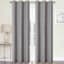2-Pack Cillian Grey Light Filtering Grommet Curtain Panel Set, 84"