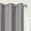 2-Pack Cillian Grey Light Filtering Grommet Curtain Panel Set, 84"