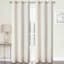 2-Pack Cillian Beige Light Filtering Grommet Curtain Panel Set, 84"