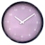 Purple Round Wall Clock, 12"