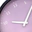 Purple Round Wall Clock, 12"
