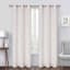 Natural Leaf Jacquard Light Filtering Grommet Curtain Panel, 84"