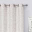 Natural Leaf Jacquard Light Filtering Grommet Curtain Panel, 84"