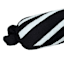 Black & White Wrapped Candy Shaped Throw Pillow, 13"