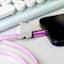 Usb C Charging Cord - Purple- Lavender Fog