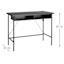 Lance Wood & Metal Desk, Black