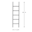 Blanket Ladder, Black Metal