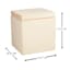 Hannah Square Storage Ottoman, Taupe