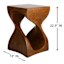 Twist Accent Table, Walnut Finish