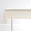 Set of 4 Ivory Linen-Like Cotton Napkins, 18"