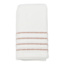 Set of 4 Ivory Ribbed Napkins with Rose Insert Stripes, 18"