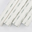 Set of 4 Ivory Reversible Rib Placemats with Green Stripes