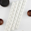 Set of 4 Ivory Reversible Rib Placemats with Green Stripes