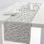 Ivory with Navy Blue Wave Table Runner, 72x14