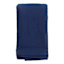 Set of 4 Navy Blue Linen-Like Cotton Napkins, 18"