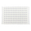 Set of 4 Ivory Reversible Rib Placemats with Navy Blue Stripes, 13x17