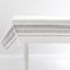 White with Multi-Grey Stripes Tablecloth, 70"