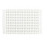 Set of 4 Ivory Reversible Rib Placemats with Black Stripes, 13x17