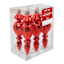 Classic Christmas 6-Count Red Finial Ornaments, 5.6"