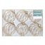 6-Count Gold & Clear Striped Ornaments, 3.1"