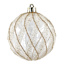 6-Count Gold & Clear Striped Ornaments, 3.1"