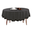 Round Black & Grey Mix Feast Tablecloth, 70"