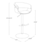 Crosby St. Vintage Mod Adjustable Barstool, Grey