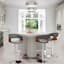 Crosby St. Vintage Mod Adjustable Barstool, Grey