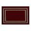 Red Double Border Washable Tufted Accent Rug, 20x30