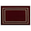 Red Double Border Washable Tufted Accent Rug, 30x45