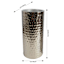 Found & Fable Silver Hammered Pillar Candle Holder, 8"