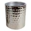 Found & Fable Silver Hammered Pillar Candle Holder, 4"
