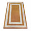 Providence White & Natural Double Border Coir Mat, 18x30