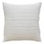 Honeybloom White Striped Slub Throw Pillow, 18"