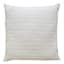Honeybloom White Striped Slub Euro Throw Pillow, 24"
