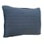 Honeybloom Blue Striped Slub Throw Pillow, 14x20