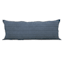 Honeybloom Blue Striped Slub Throw Pillow, 14x36