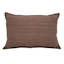 Honeybloom Brown Striped Slub Throw Pillow, 14x20
