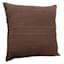 Honeybloom Brown Striped Slub Euro Throw Pillow, 24"
