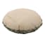 Green Tufted Round Throw Pillow, 18"