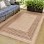 (E523) Providence Santorini Sutton Natural Outdoor Area Rug, 5x7