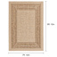 (E523) Providence Santorini Sutton Natural Outdoor Area Rug, 7x9