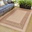 (E523) Providence Santorini Sutton Natural Outdoor Area Rug, 7x9