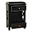 Jane X-Side Table with USB, Black